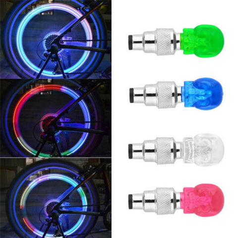 2pcs Bicycle Skull Shape Tyre  Lamp