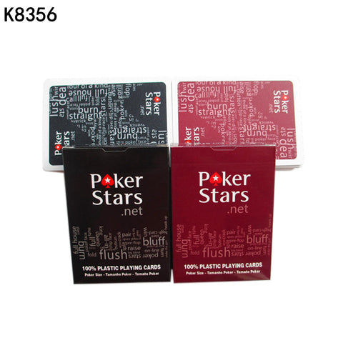 2 Sets/Lot Texas Hold'em Plastic playing cards