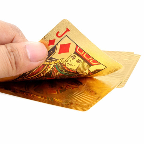 Certified 24K Carat Novelty Gold Foil Plated  Playing Cards